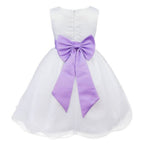 Asmaani Baby Girl's White Color Satin A-Line Maxi Full Length Dress (AS-DRESS-22052)