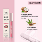 The Natural Wash Gloss To Glam Nourishing Lip Gloss - Slush
