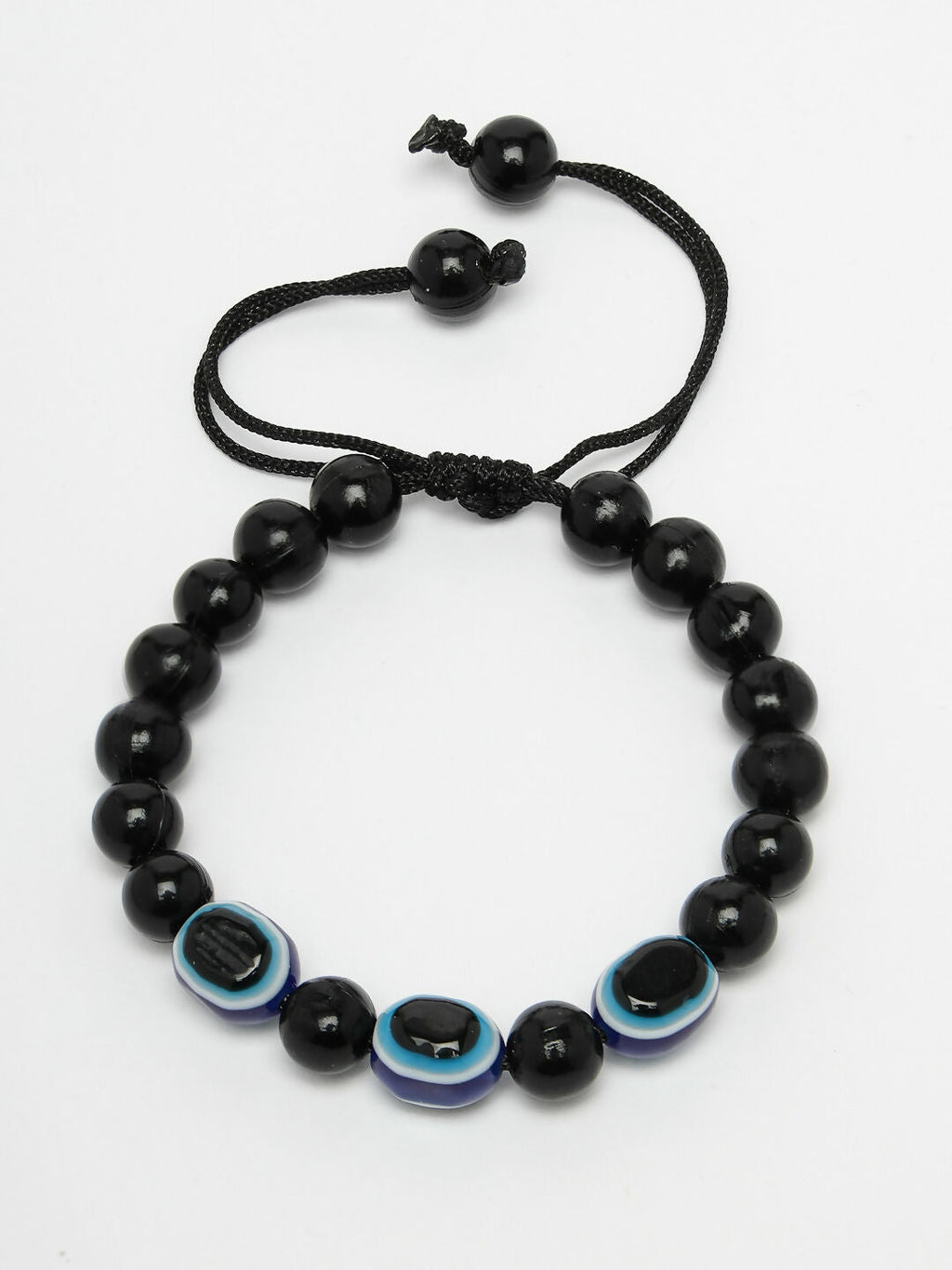 NVR Men & Women Evil Eye Men & Women Black Thread Bracelet - Distacart