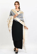 Mominos Fashion Moeza Women Organza Gotta Patti Bridal Dupatta White Dupatta - Distacart