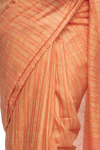 Mominos Fashion Orange Color Bhagalpuri Saree