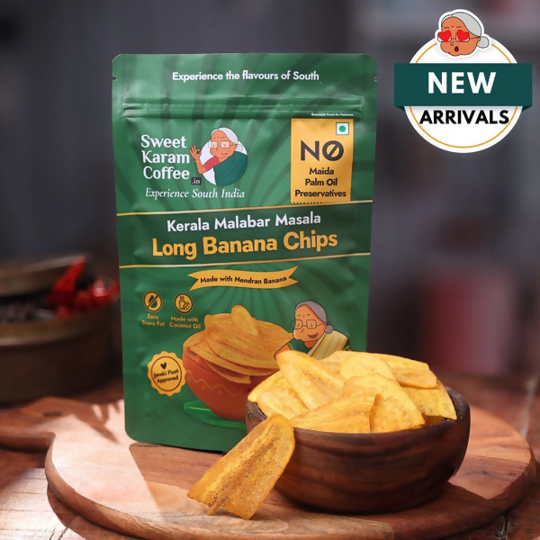 Sweet Karam Coffee Kerala's Long Banana Chips (Malabar Masala) - Distacart