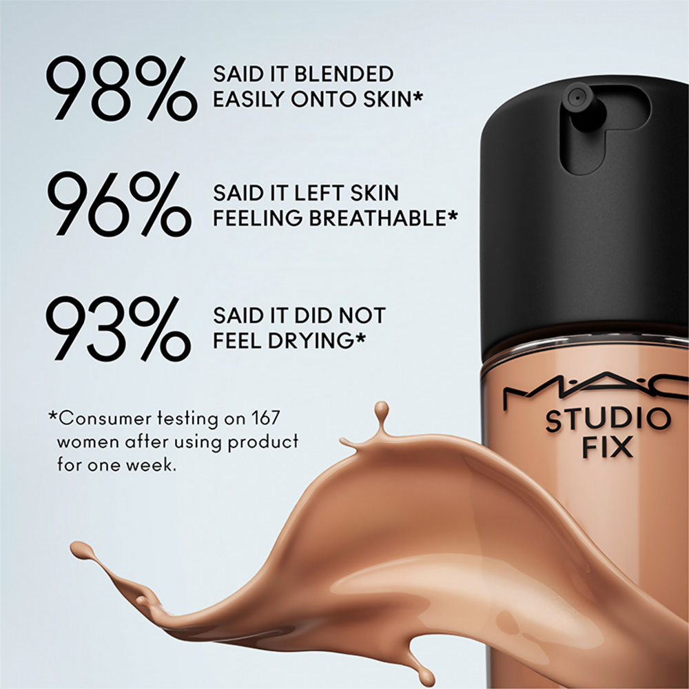 M.A.C Studio Fix Fluid SPF 15 Mini Soft Matte Foundation With Hyaluronic Acid - NC45
