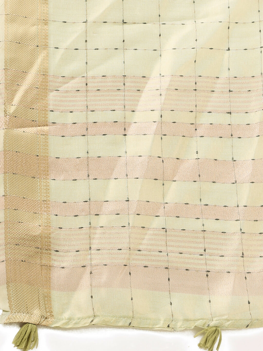 Shree Shyam Fashion Organza Gold Saree - Distacart