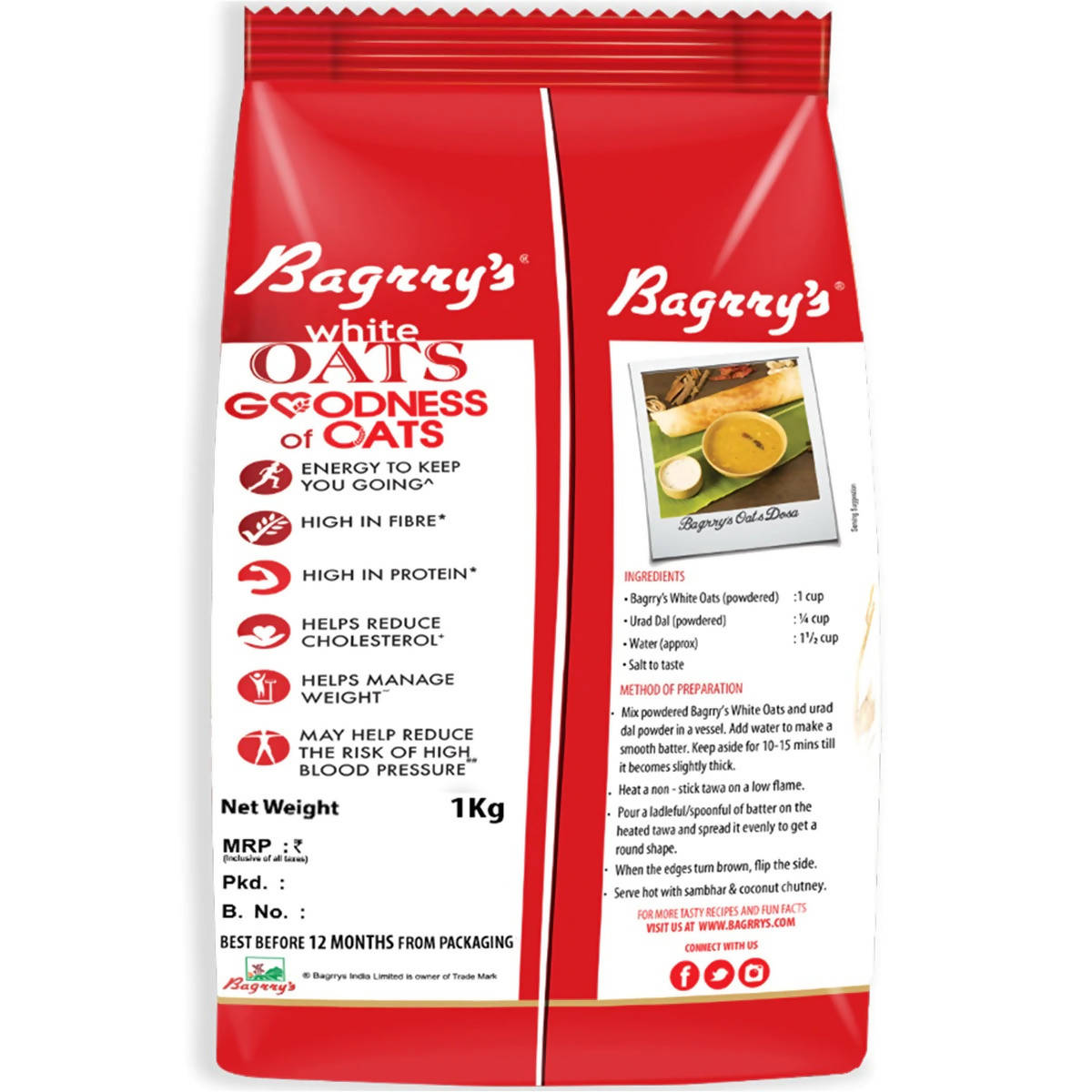 Bagrry's White Oats - Distacart