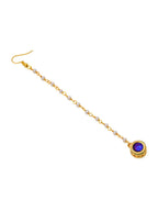 Ruby Raang Blue Meenakari Kundan Maang Tikka - Distacart