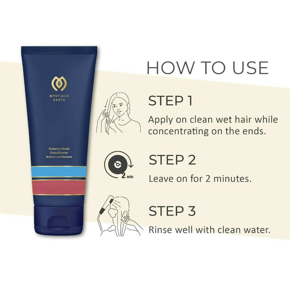 Mystique Earth Creamy Moist Conditioner With Richness Of Brahmi & Banana
