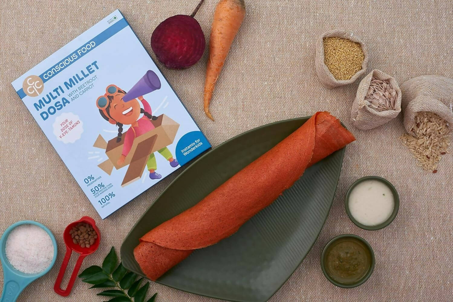Conscious Food Multi Millet Dosa