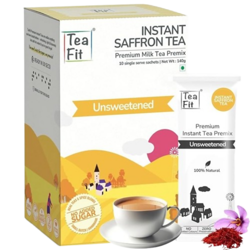 TeaFit Premium NO SUGAR Instant Saffron Tea Premix - Distacart