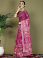 Shree Shyam Fashion Cotton Purple Saree - Distacart