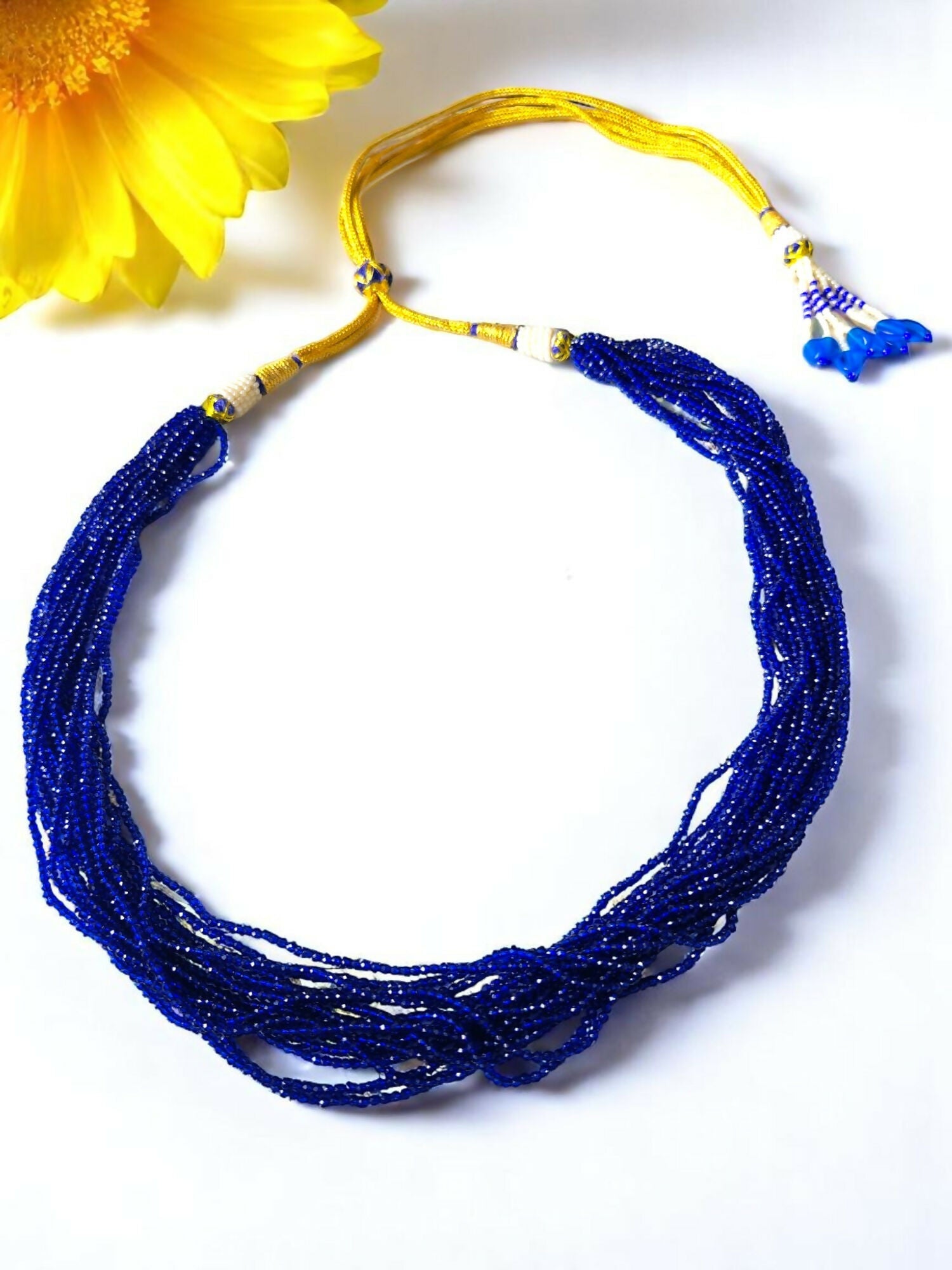 Inhanns Crystal Beads Luxe Edition – Multi-Layered Necklace - Royal Blue
