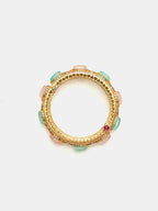 Ruby Raang 22k Gold Polished Multi Kundan Bracelet - Distacart