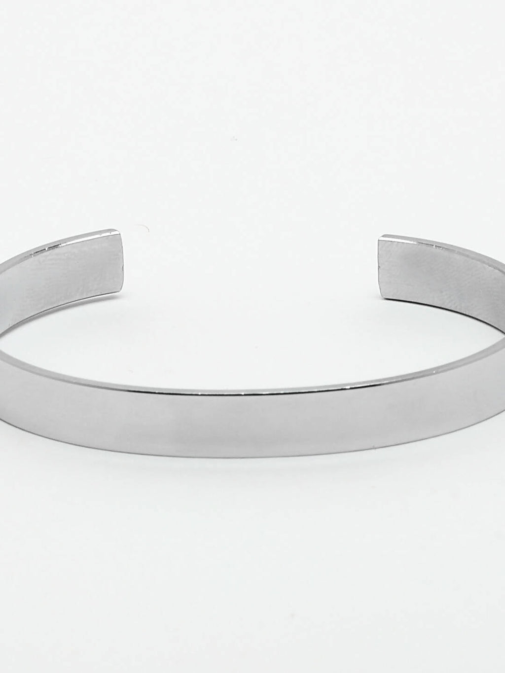NVR Men Silver Stainless Steel Cuff Bracelet - Distacart