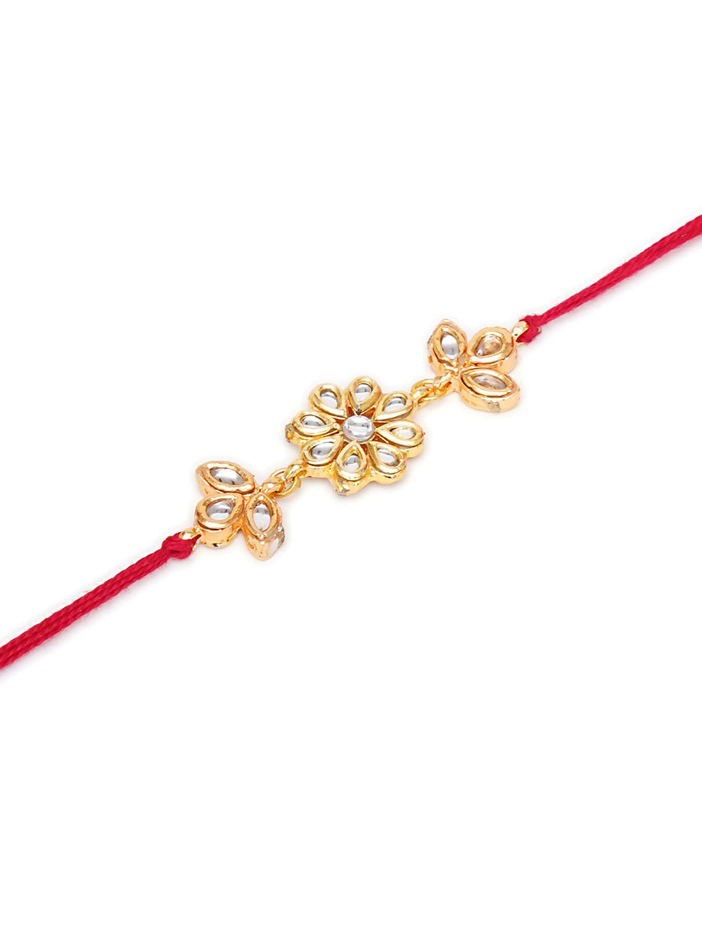 Designer kundan Rakhi - Ruby Raang - Distacart