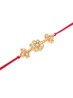 Designer kundan Rakhi - Ruby Raang - Distacart