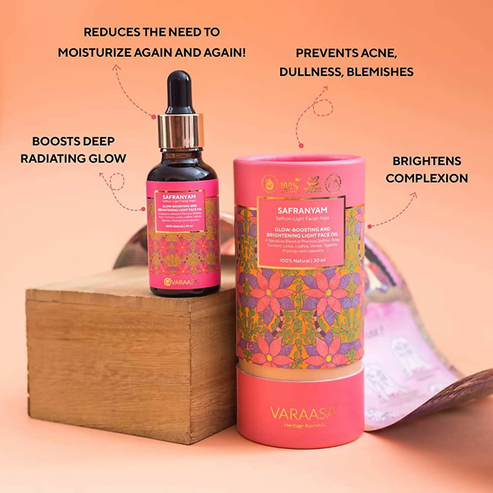 Varaasa Safranyam Saffron-Light Facial-Halo - Face Oil