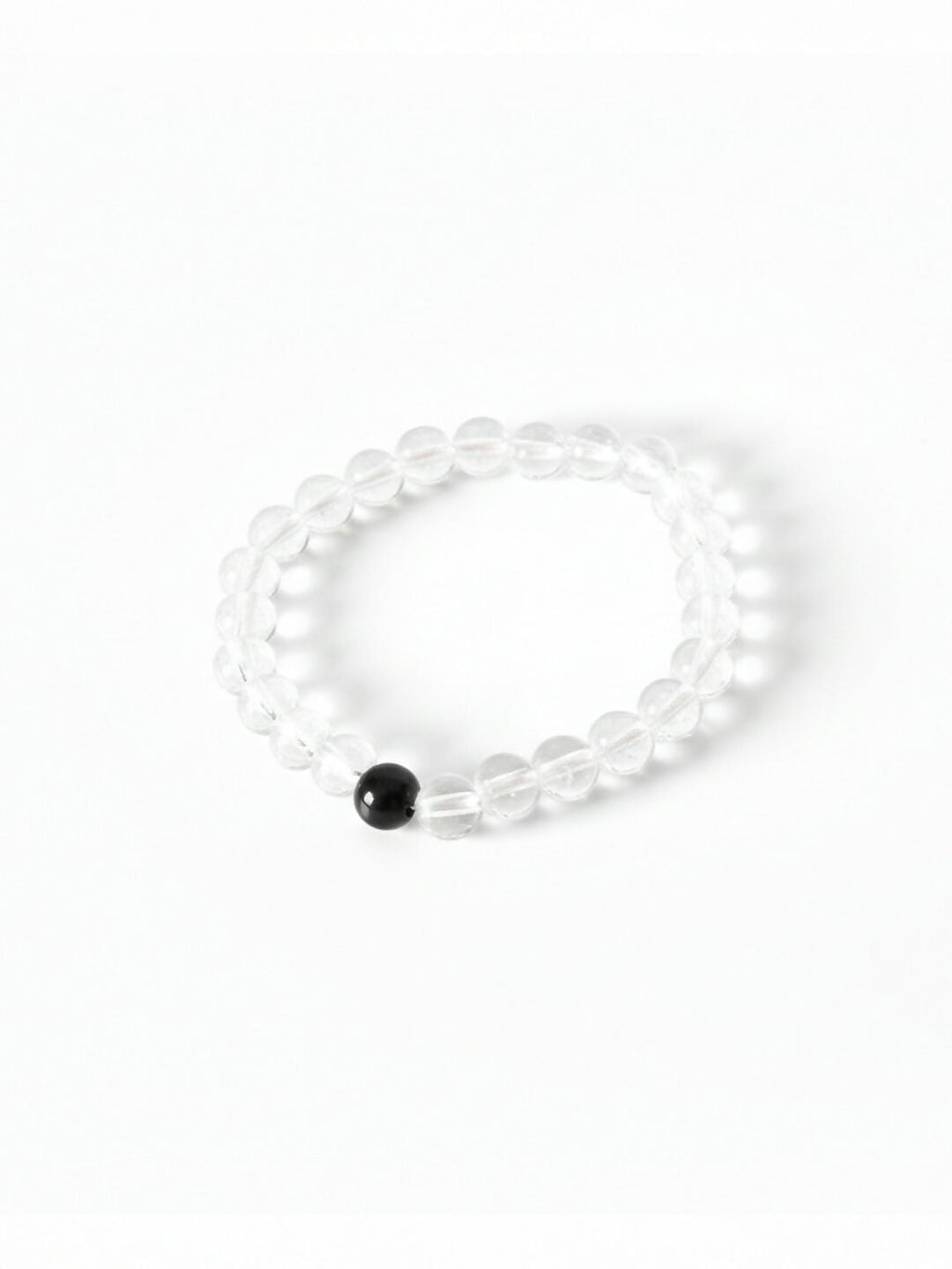NVR Unisex Set of 3 Black & White crystal beaded Bracelet - Distacart