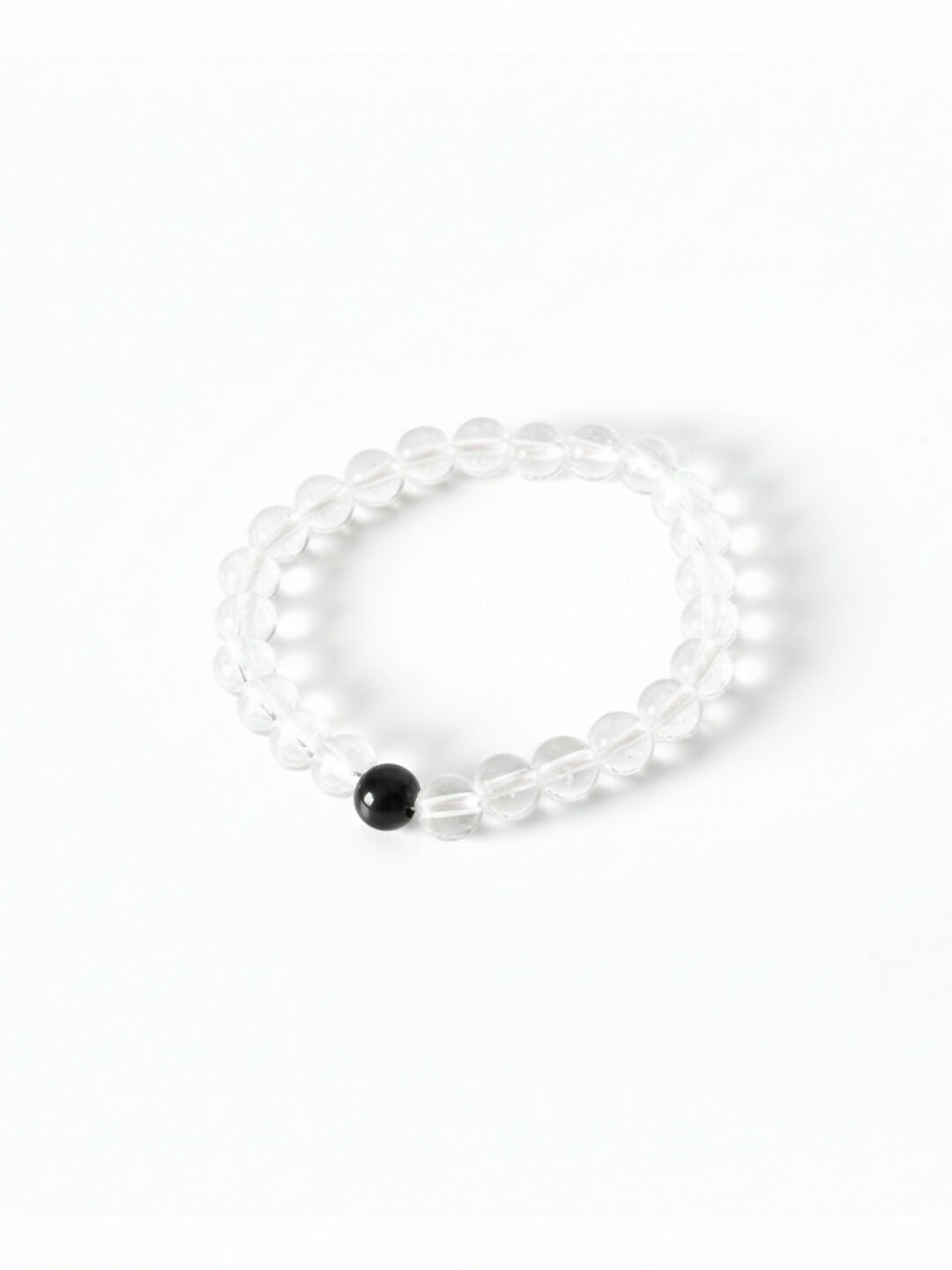 NVR Unisex Set of 3 Black & White crystal beaded Bracelet - Distacart