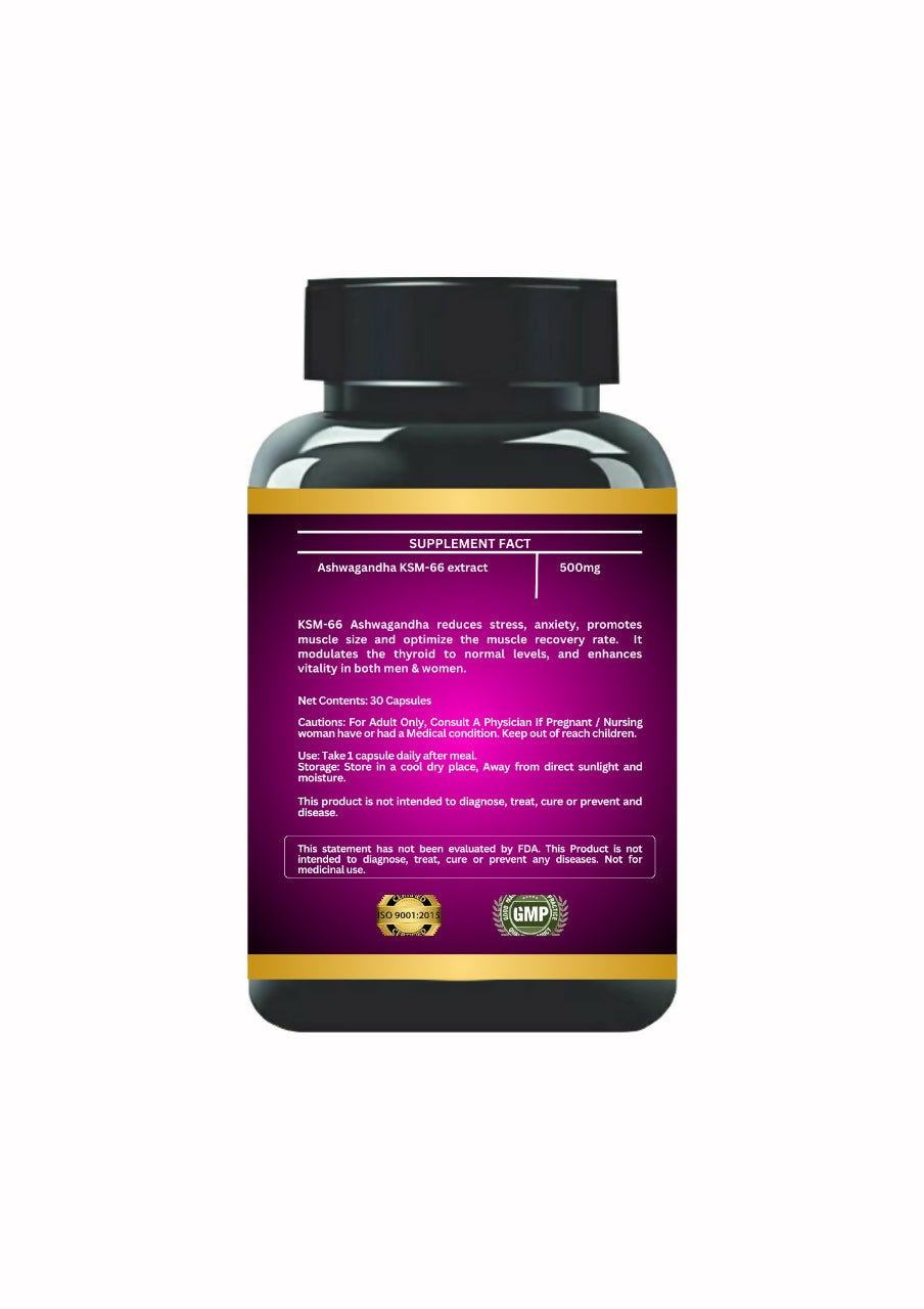 Cordy Herb KSM 66 Ashwagandha Veg Capsules - Distacart