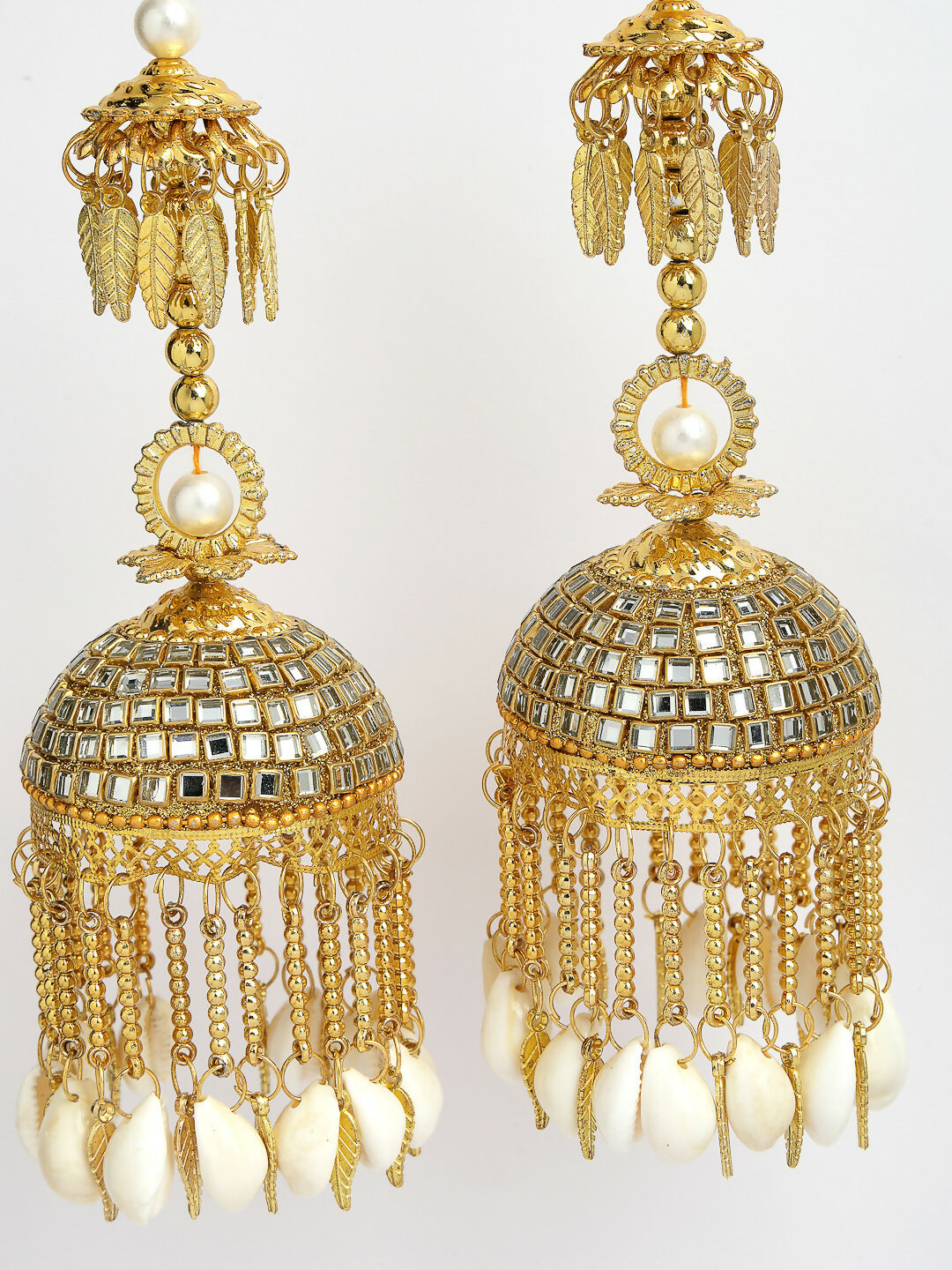 NVR Women's Pack Of 2 Gold-Polished Kundan Kaleera Sets - Distacart
