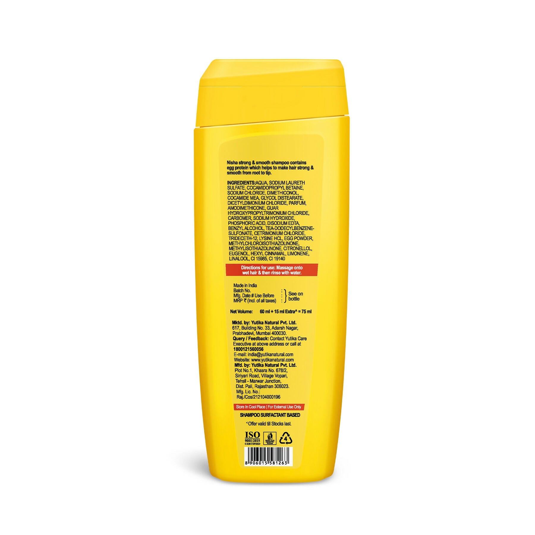 Nisha Egg Protein Shampoo For Women & Men - Distacart