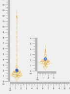 Ruby Raang Set Of 2 Blue Kundan - Distacart