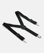 Manet Boys Solid Suspenders - Black