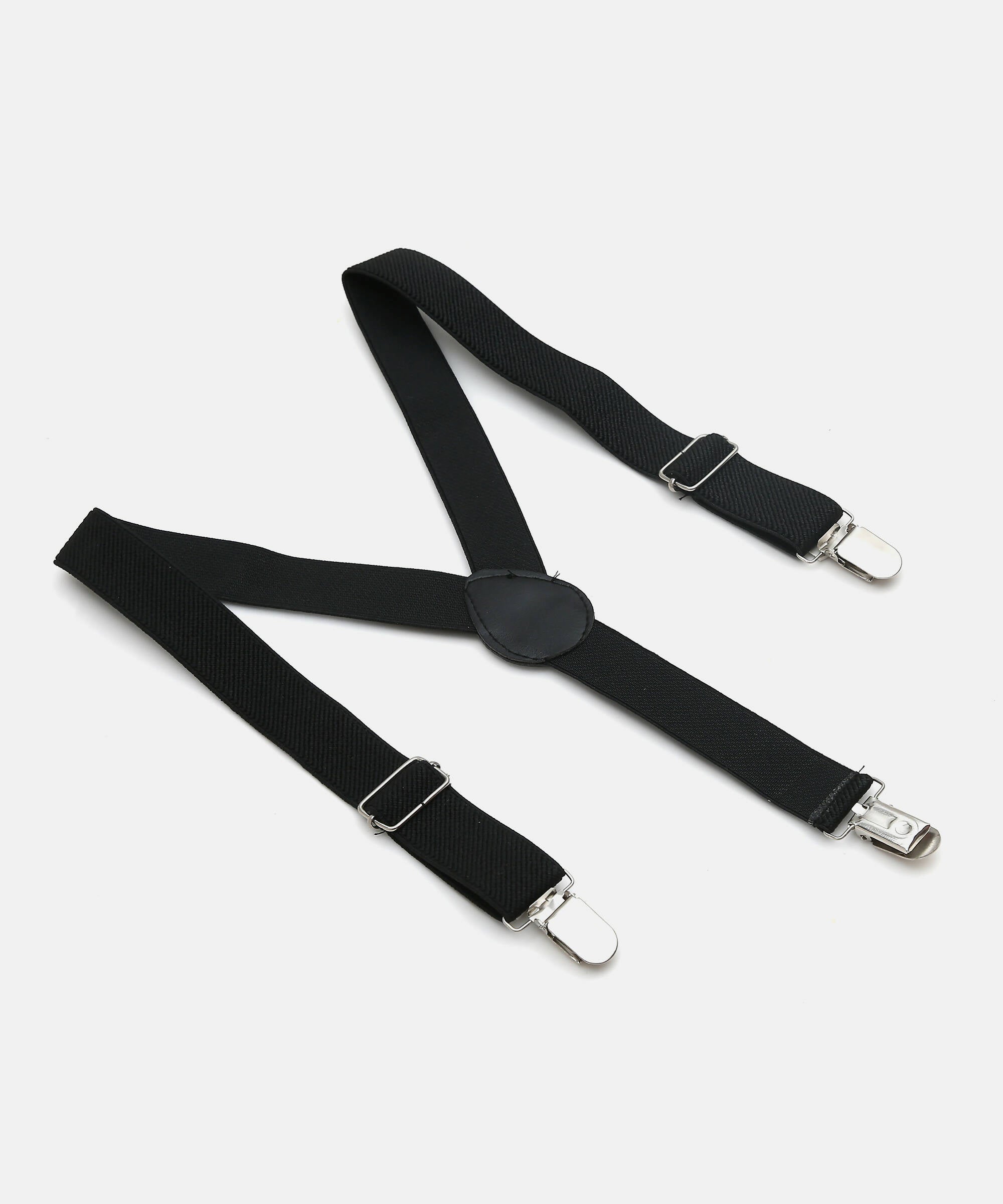 Manet Boys Solid Suspenders - Black