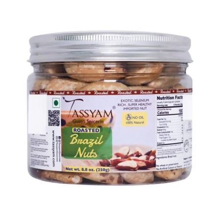 Tassyam Organics Roasted Brazil Nuts Jar