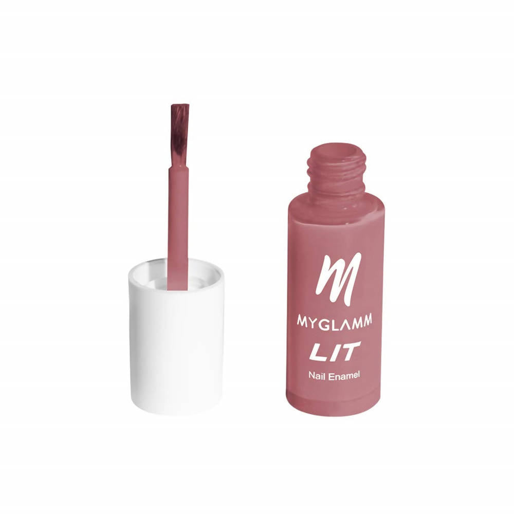 MYGLAMM LIT Nail Enamel - Say No More - Onion Pink Shade (7 Ml)