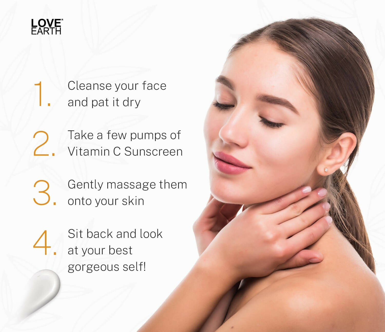 Love Earth Vitamin C Sunscreen SPF-50 PA+++ For Sun's UVA & UVB