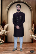 Joban Fashion Men's Wine TR Kurta with Pyjama