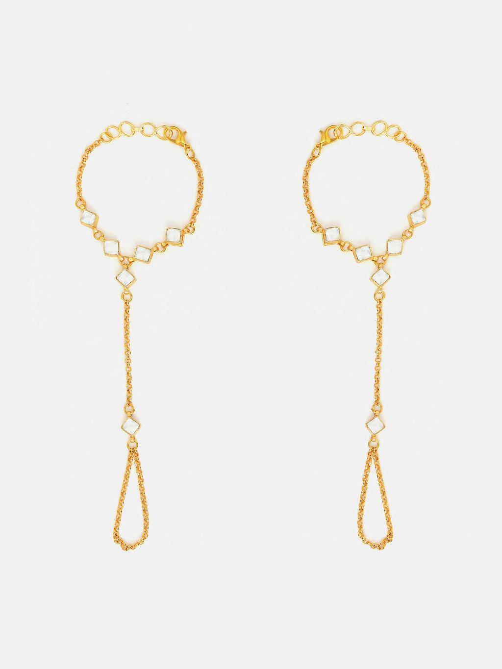 Ruby Raang Kundan Haath Phool - Distacart