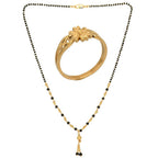AanyaCentric Gold-plated Mangalsutra & Ring Set - Distacart