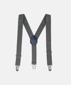 Manet Boys Solid Suspenders - Grey