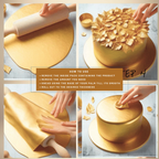 confect champagne gold sugar paste br b 250 gms b