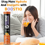 BOOSTIQ Vitamin C & Zinc Effervescent Tablets - Orange Flavour