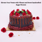 confect edible rose topper edible rose for cake decorations edible crimson pink roses pack of 12