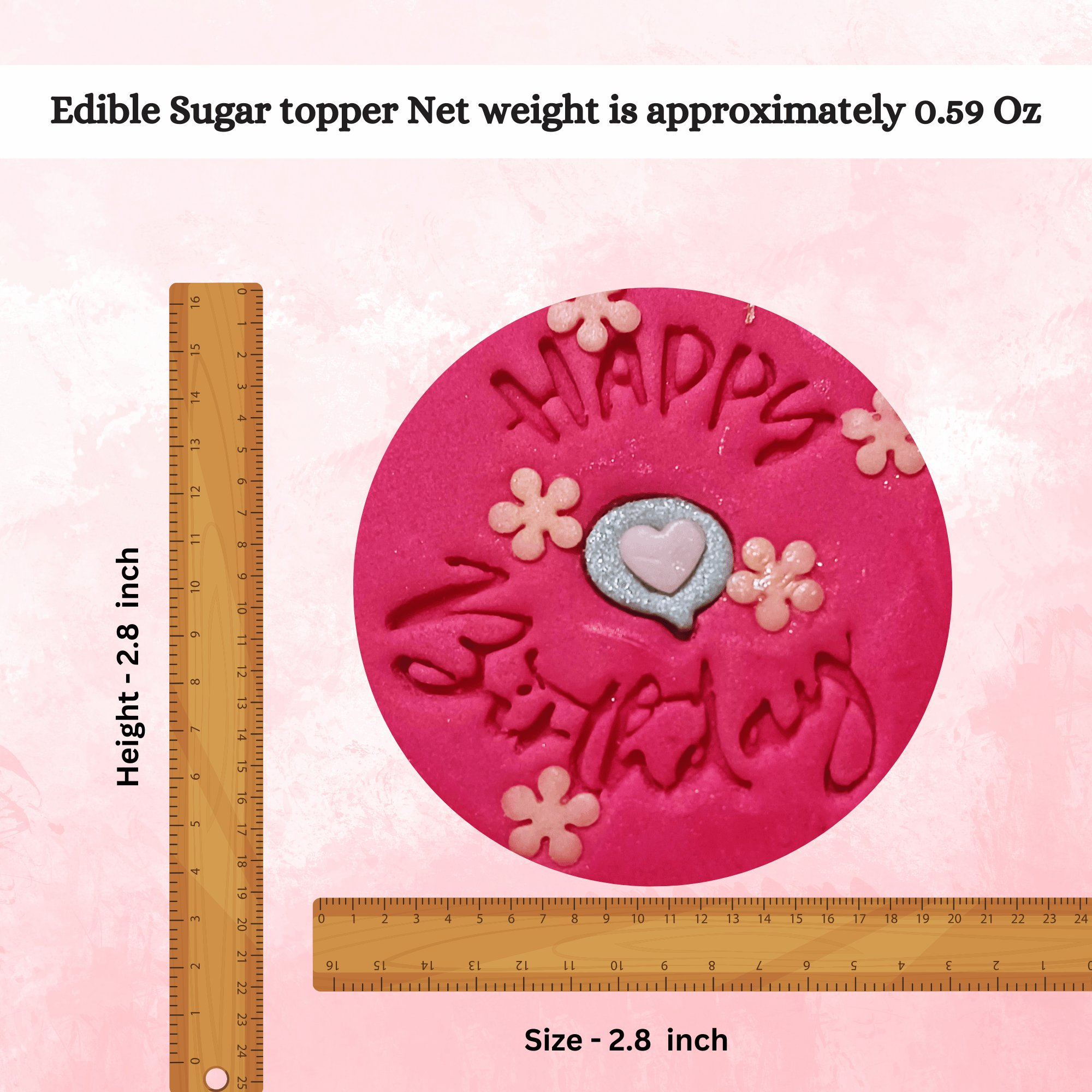 confect happy birthday toppers for cakes cupcakes cake decorations supplies 100gms ct 09