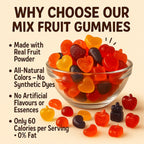 tropical vibes gummies pack of pineapple mango kiwi peach lemon cherry gummies 300 gm copy