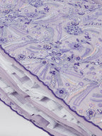 House of Panchhi Lavender Georgette Sequins And Thread Embroidery Lehenga Choli & Dupatta