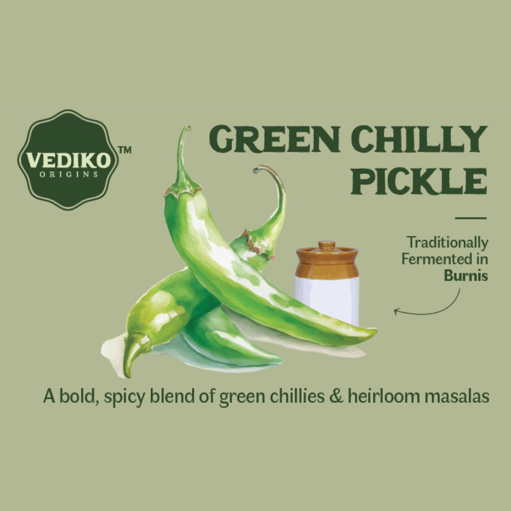 Vediko Origins Green Chilly Pickle