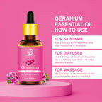 Nuerma Science Geranium Essential Oil for Healthy Skin & Hair