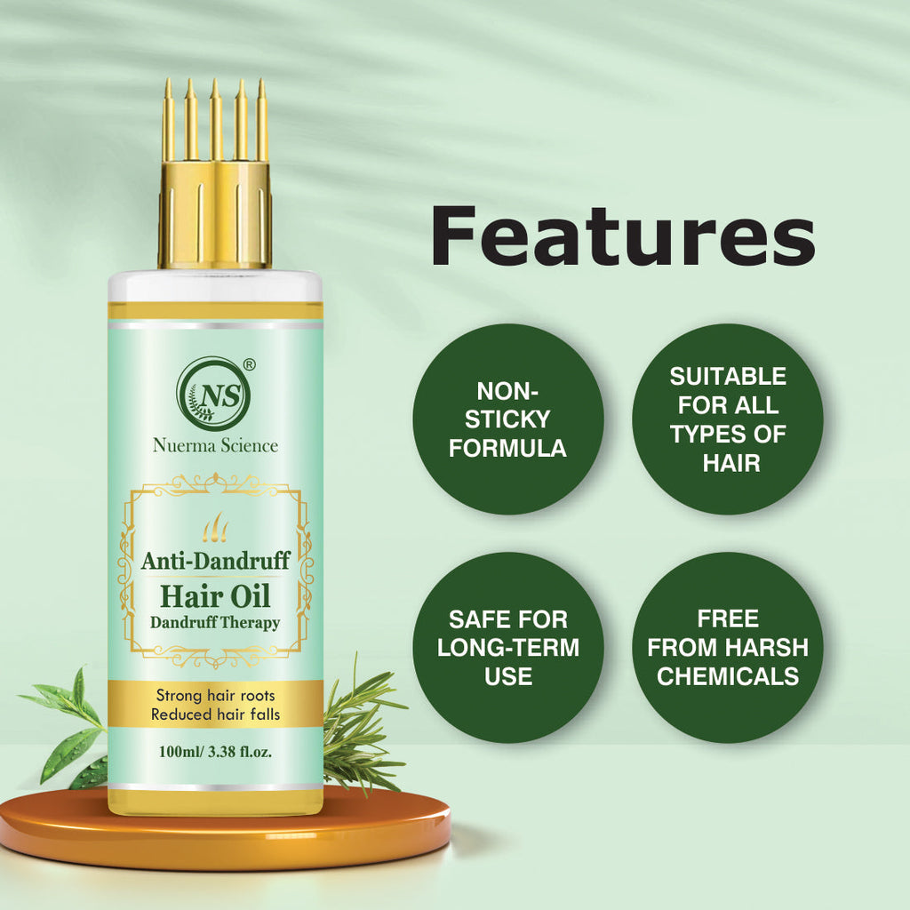 Nuerma Science Anti-Dandruff Oil | Rejuvenate Your Scalp, Rediscover Confidence
