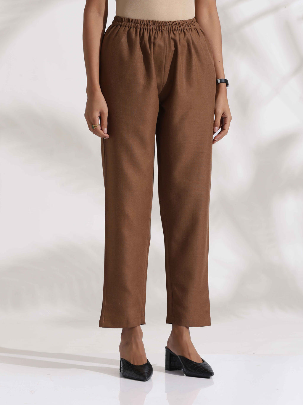 trueBrowns Maroon Slub Highslit Kurta Set - Distacart