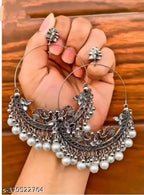 Tehzeeb Creations Women's Silver Colour Combo Pack Of 2 Earring - Distacart