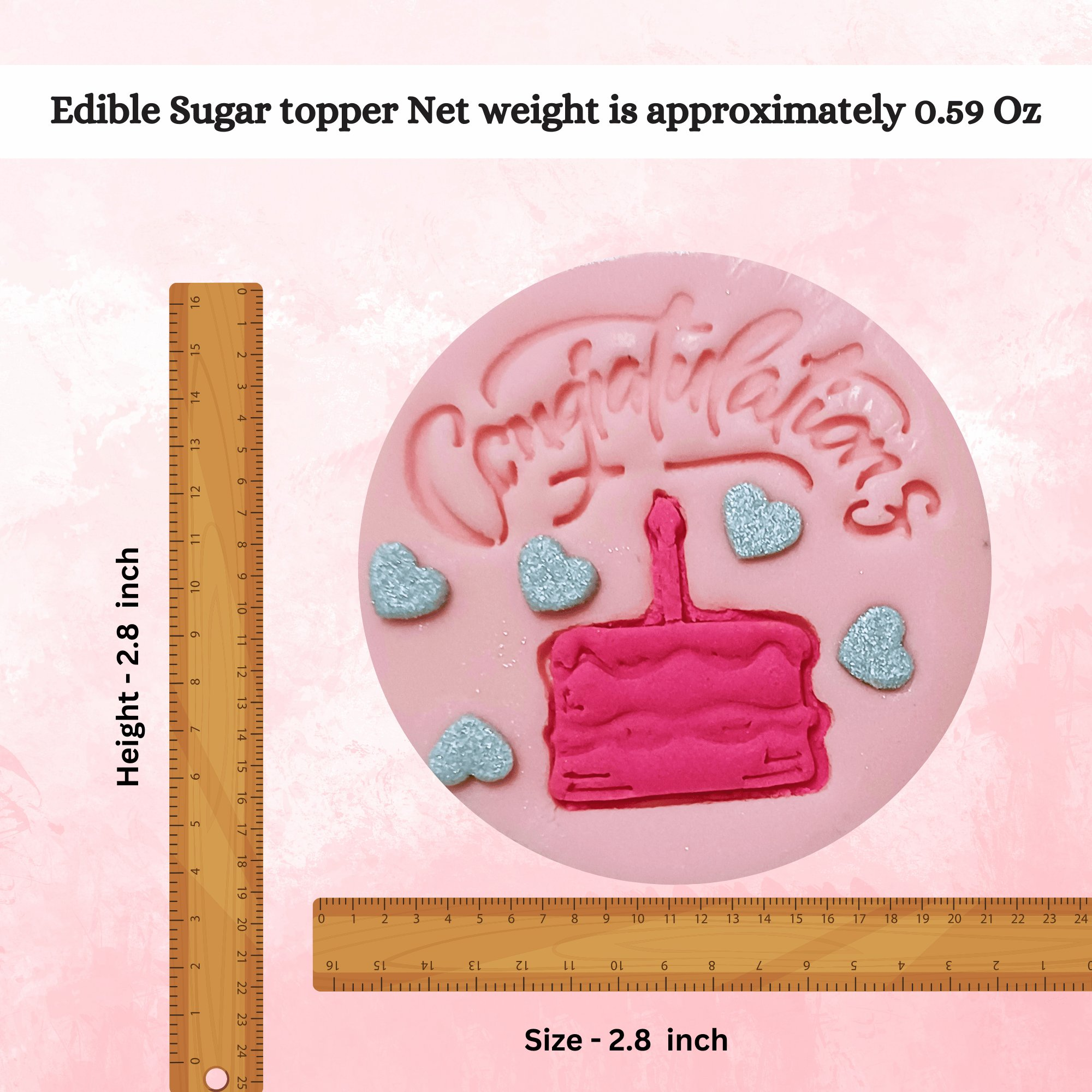 confect celebration toppers for cakes cupcakes celebration toppers for cupcake cake decoration 100gms ct 08