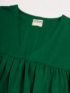 InWeave Women's Forest Green Flared Kurta Palazzo Set