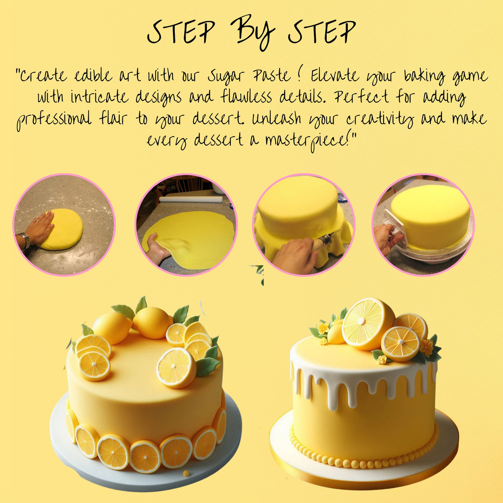 lemon yellow sugarpaste 1 kg