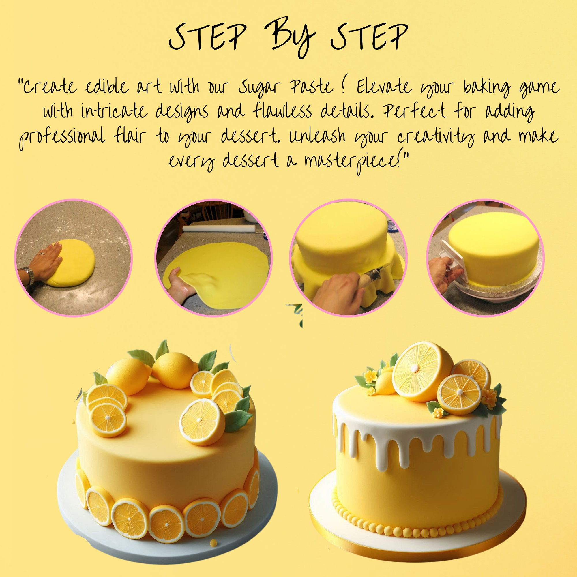 lemon yellow sugarpaste 1 kg